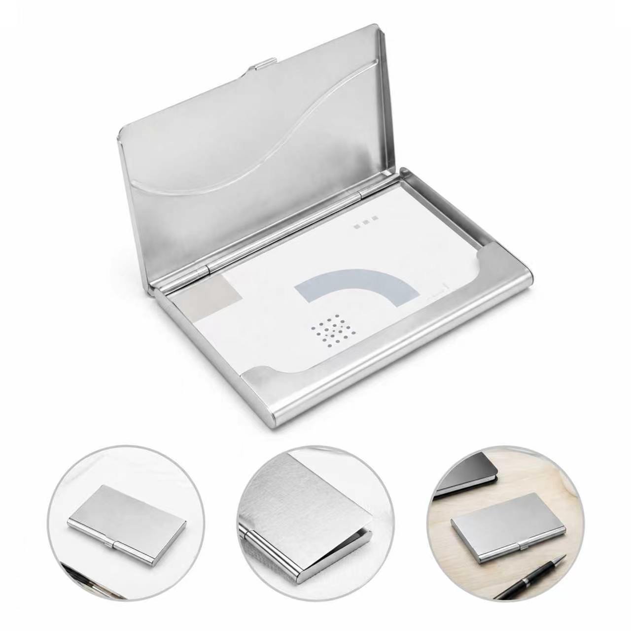Slim Stainless Steel Business Card Holder