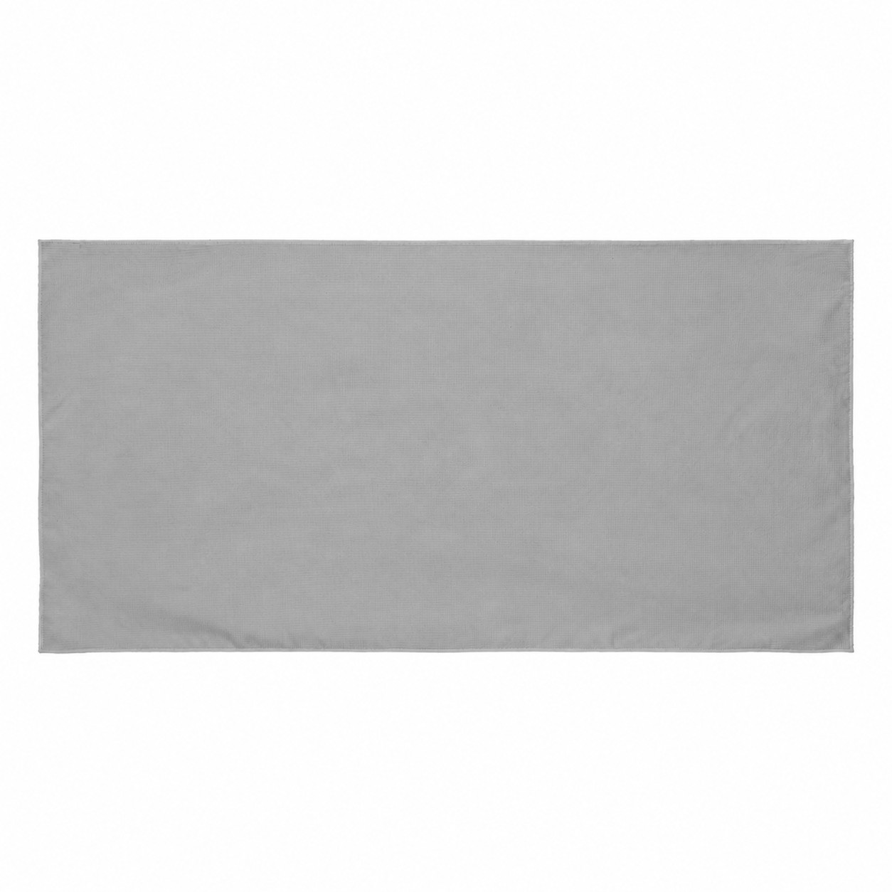 Waffle Weave Beach Towel — Pewter Gray