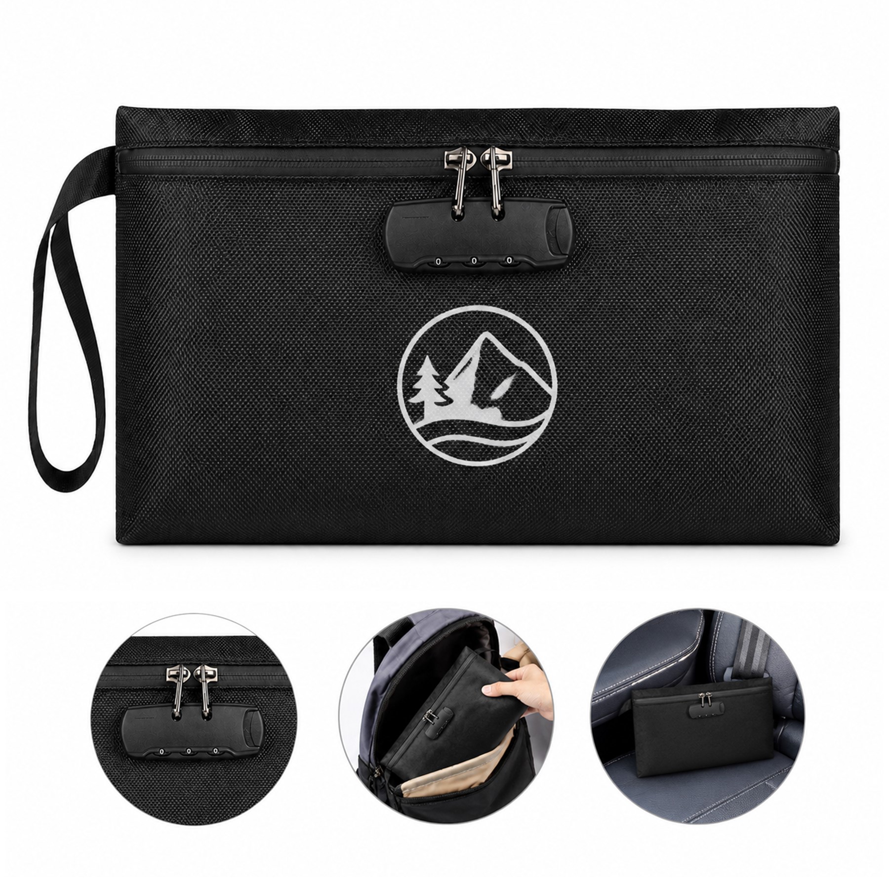 Lockable Oxford Odor Control Storage Pouch