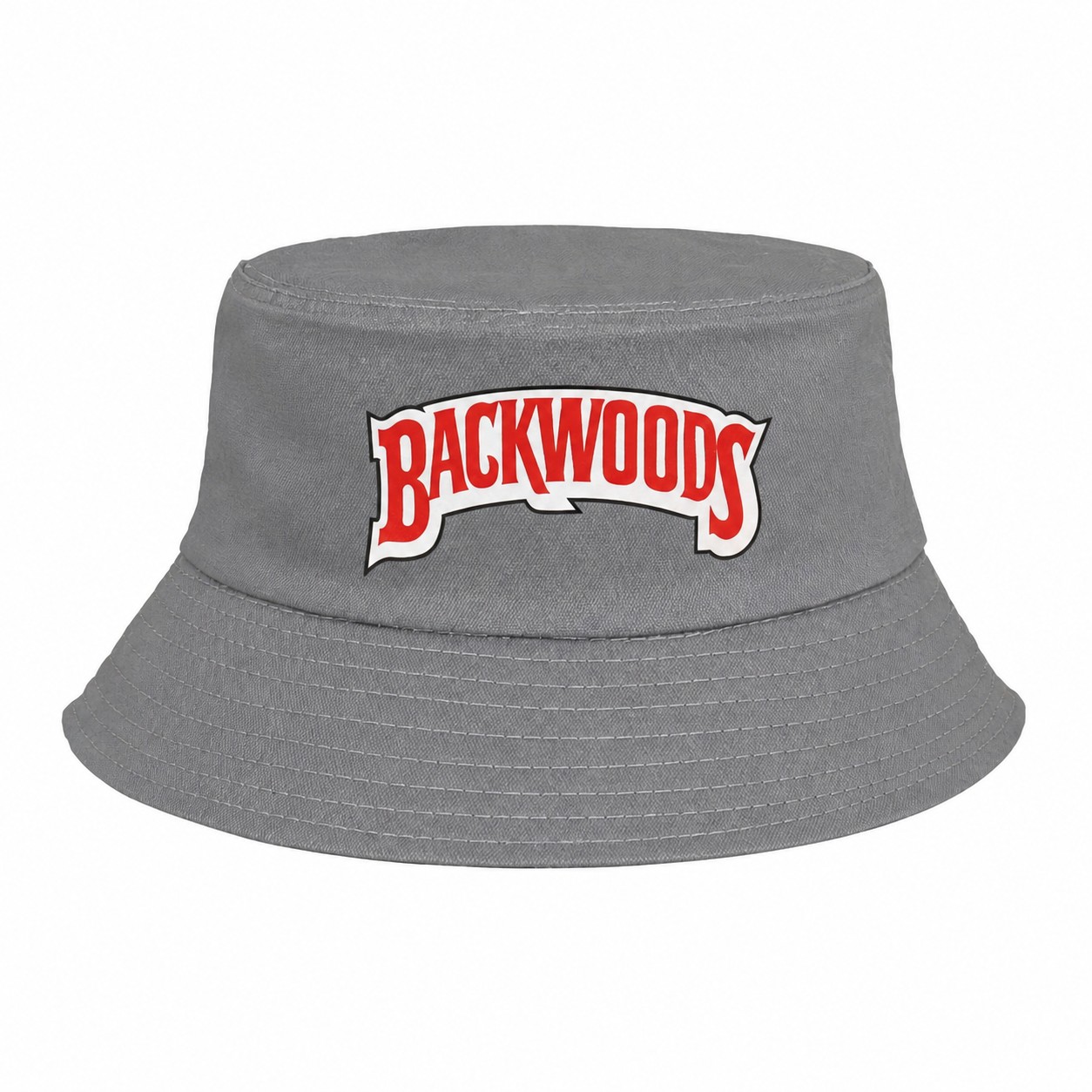 Foldable Polyester Bucket Hat — Gray