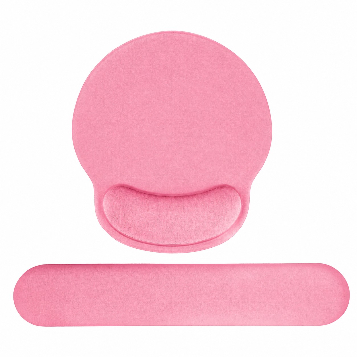 Ergonomic Mouse Pad Wrist Rest Set — Pink