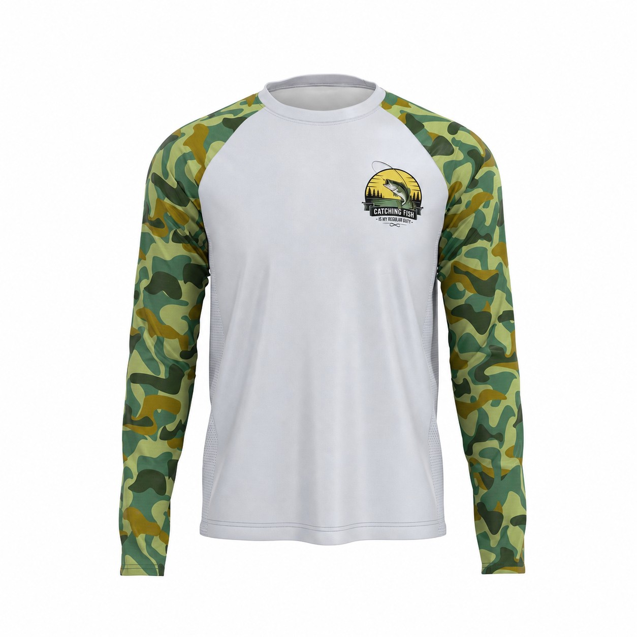 UPF 50 Fishing Sun Shirt — Silver