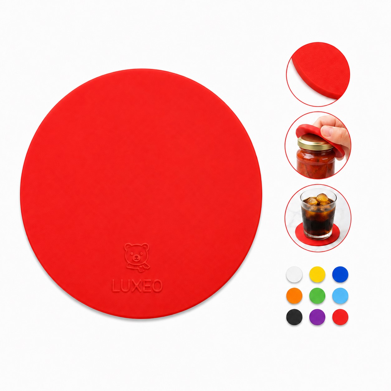 Round Metal Bottle Opener Mat