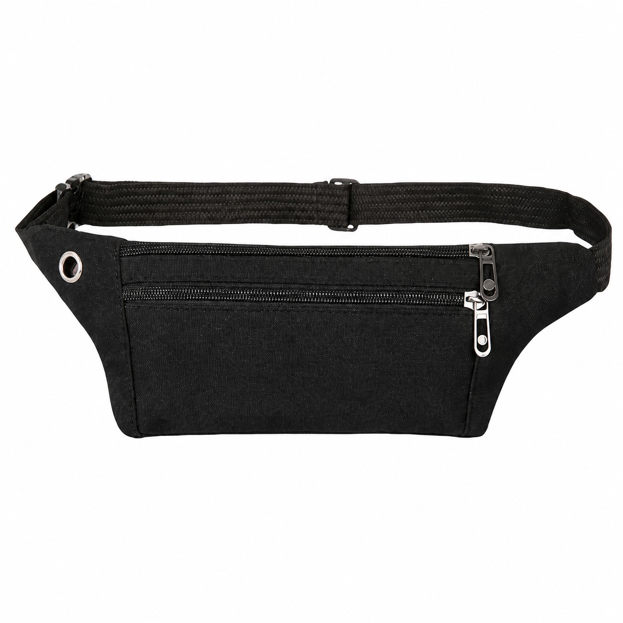 Canvas Dual Zip Waist Pack With Earphone Port — view 2
