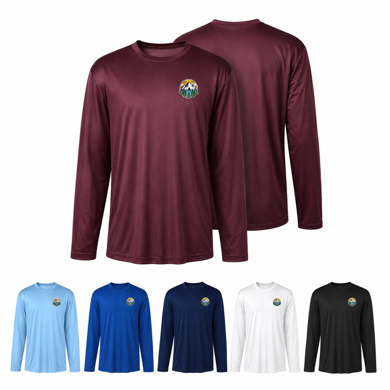 Men's Polyester Long Sleeve Performance Shirt