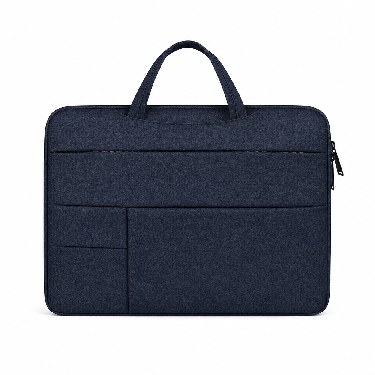 Handled Polyester Laptop Sleeve Bag With Front Pocket — view 2