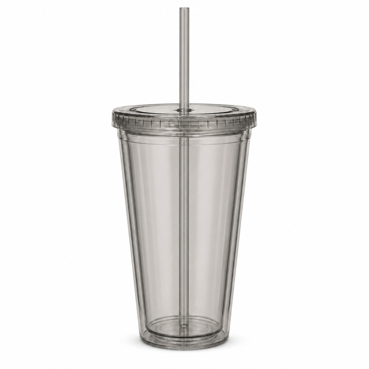 Double Wall 16 Oz Acrylic Journey Tumbler — Nickel Silver