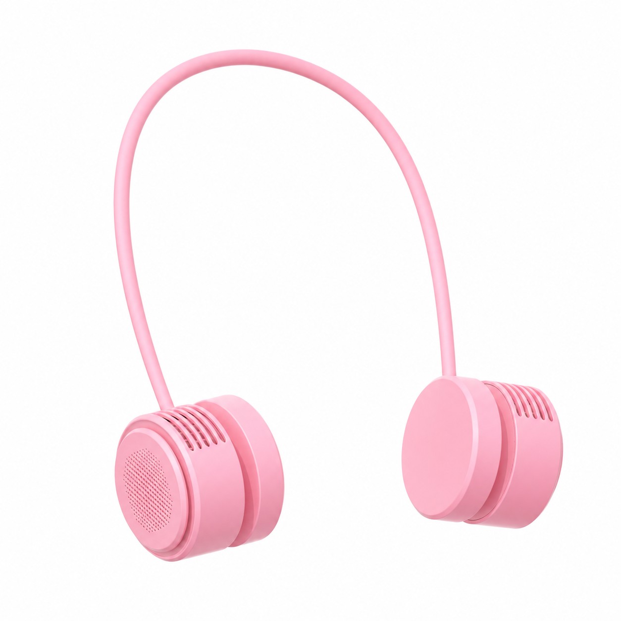 Foldable Wearable Neck Fan — Pink