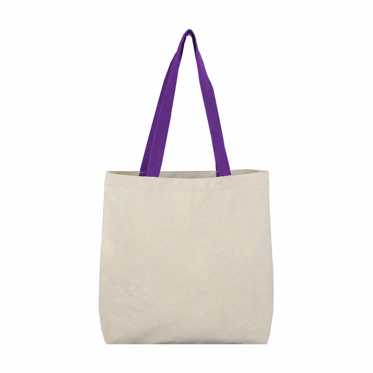 Cotton Color Tote Bag — Purple