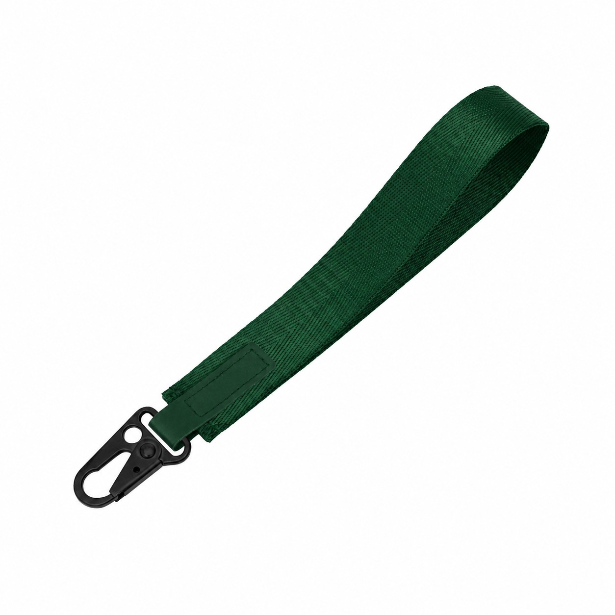 One Inch Nylon Wrist Lanyard — Forest Green
