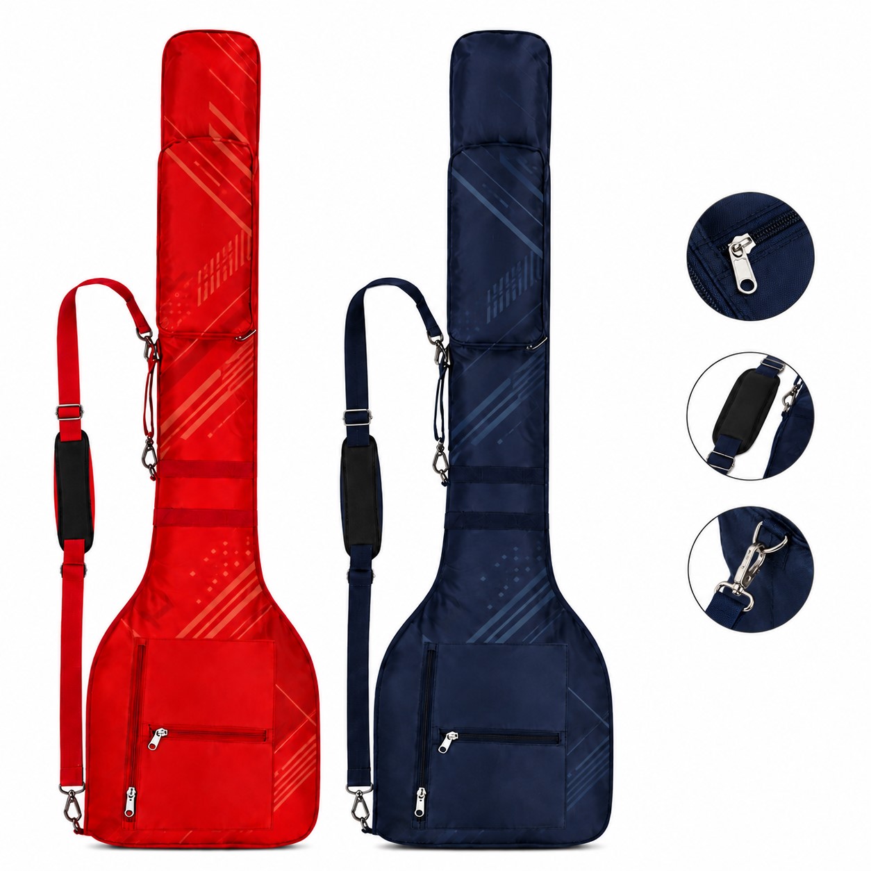 Three Pocket Nylon Golf Travel Bag
