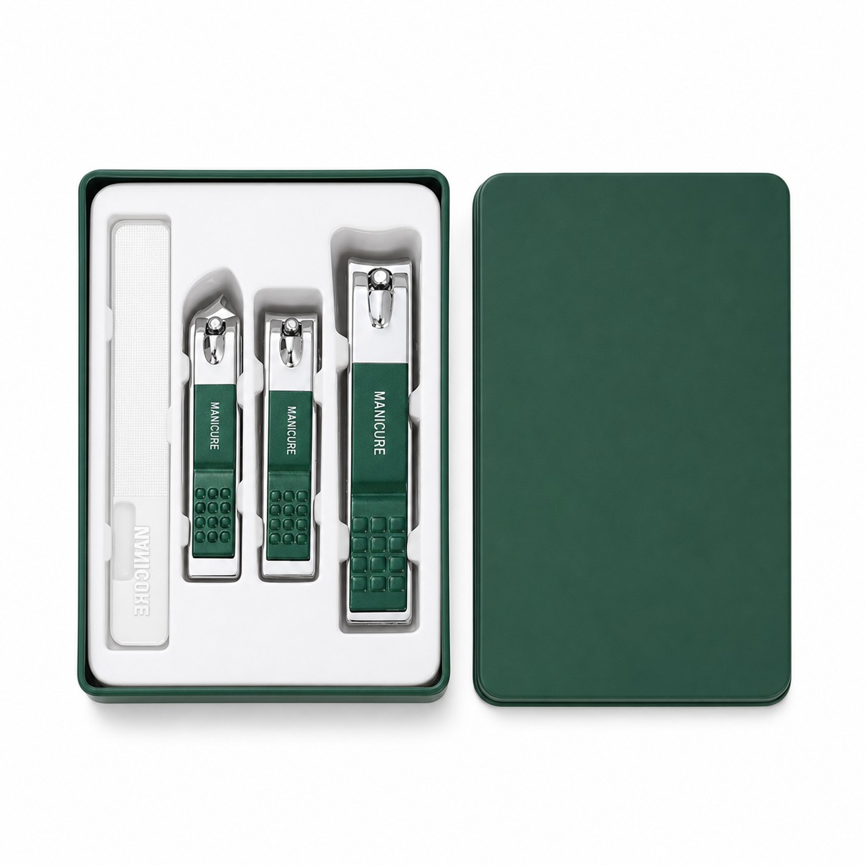 Stainless Steel Three Piece Nail Clipper Set — view 2