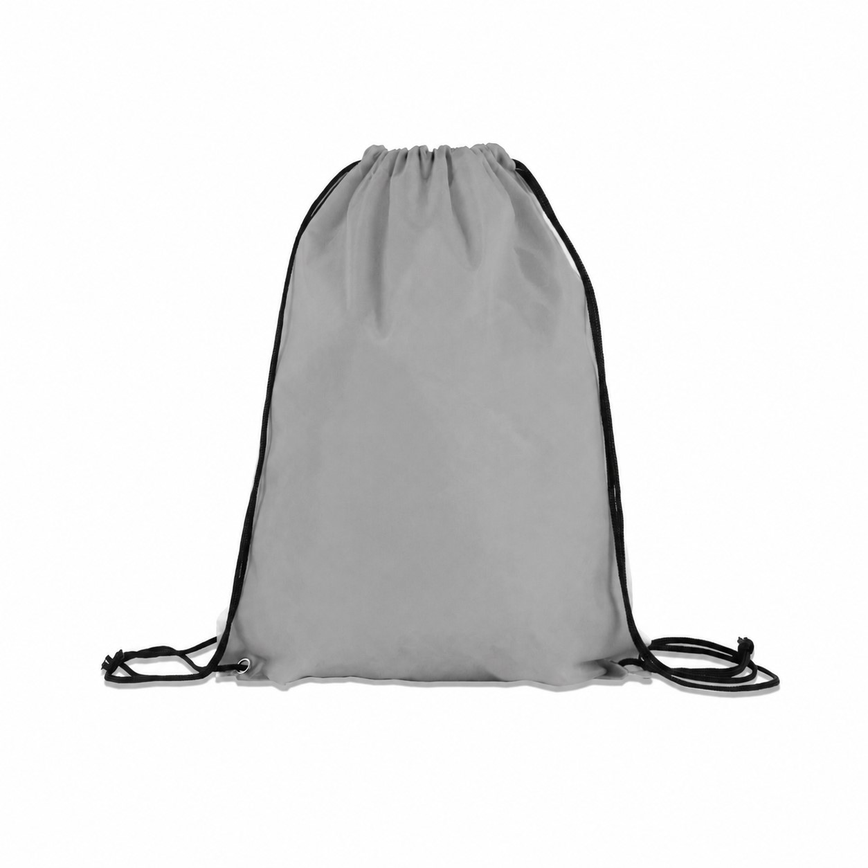 210D Polyester Ocean Drawstring Bag — Gray