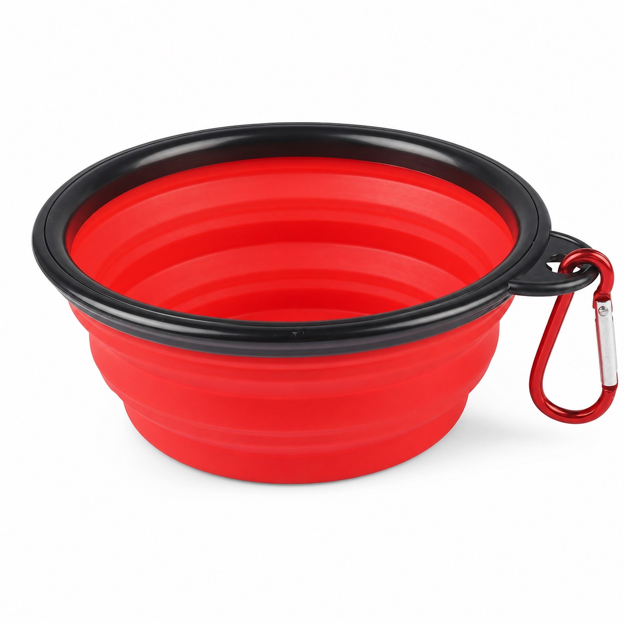 Foldable Polypropylene Pet Bowl With Carabiner — view 2