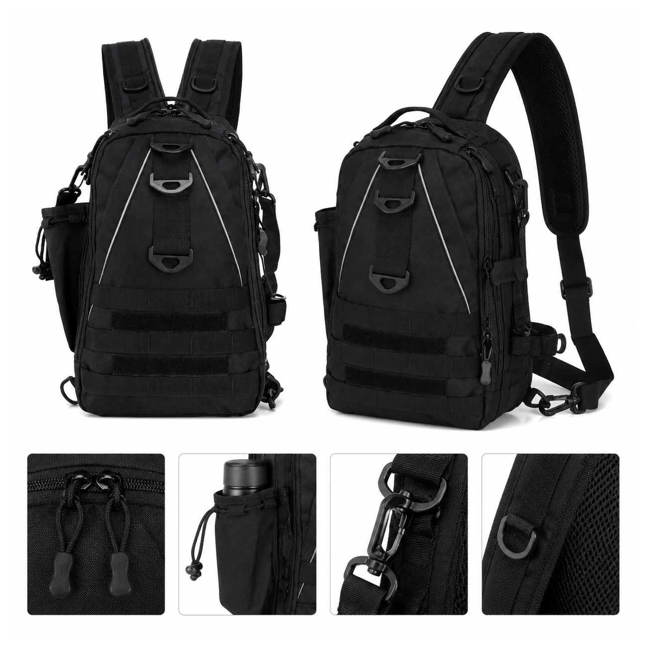 Convertible Tactical Sling Backpack