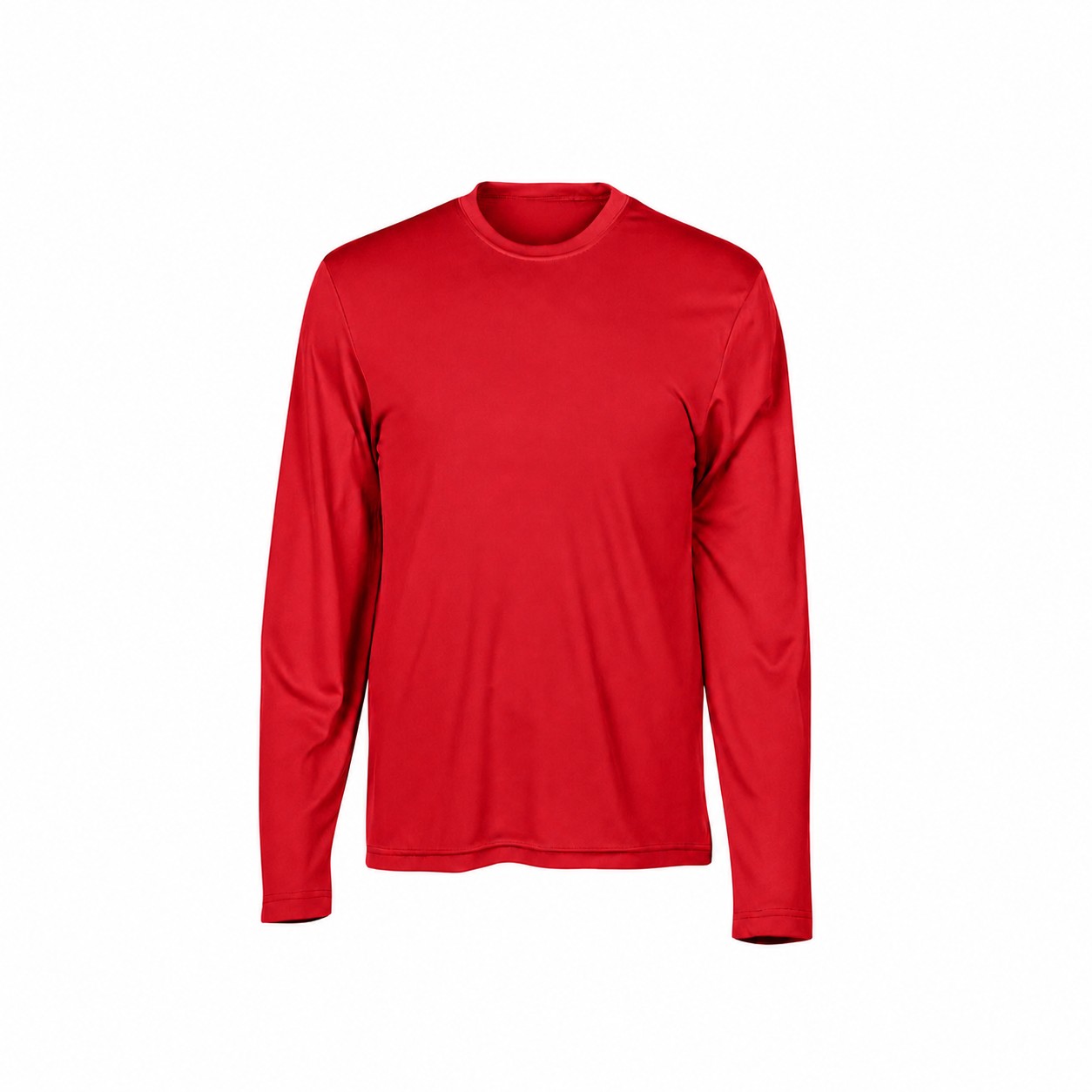 Moisture Wicking Long Sleeve Shirt — Red