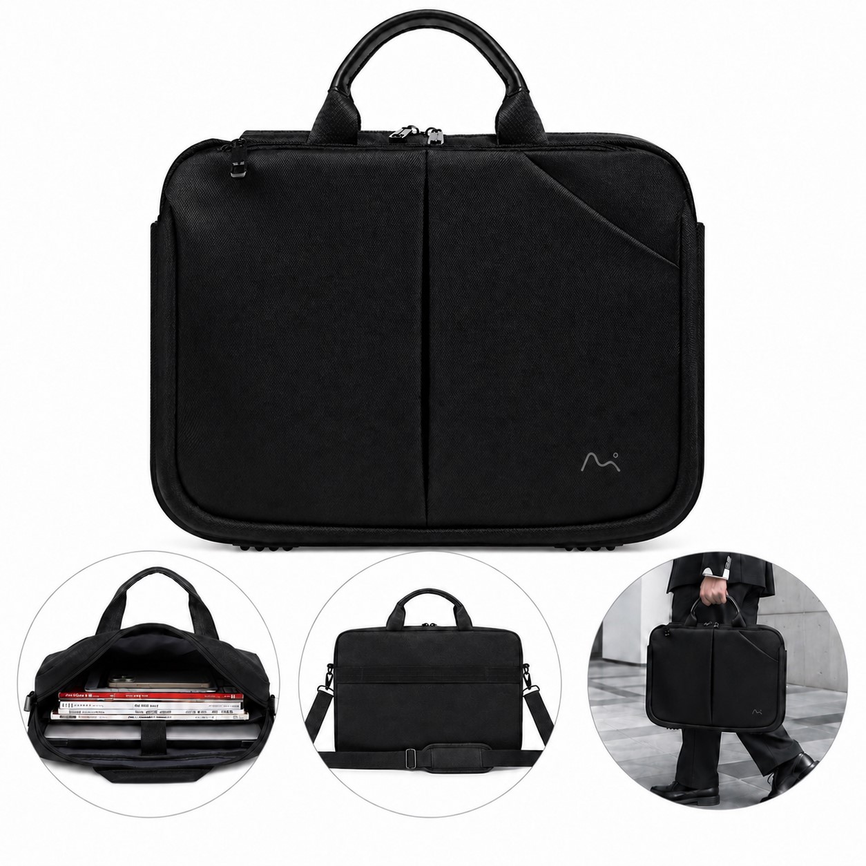 Oxford Computer Briefcase With Dual Carry