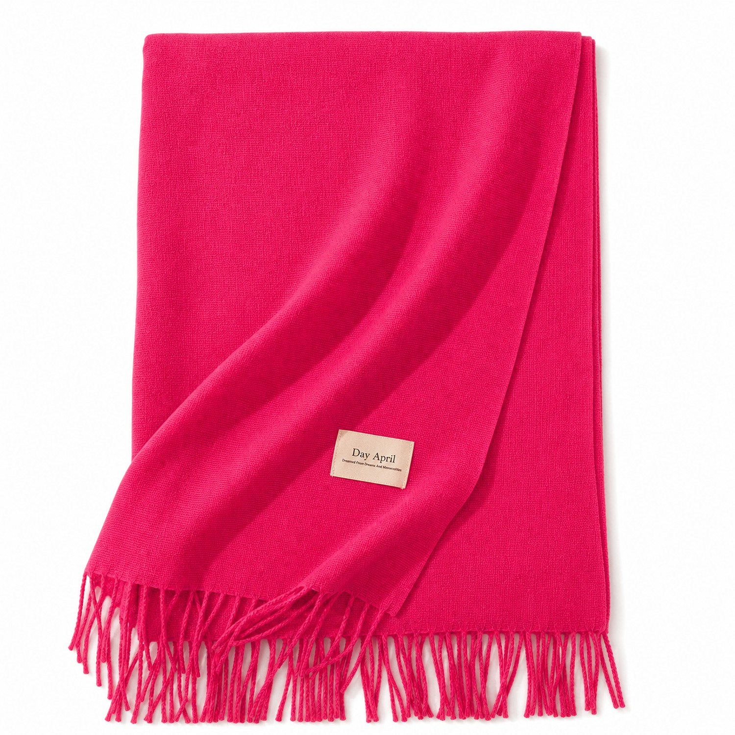 Faux Cashmere Fringed Bandanna Scarf — view 2
