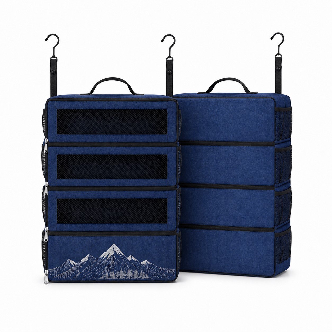 Four Tier Nonwoven Hanging Closet Organizer