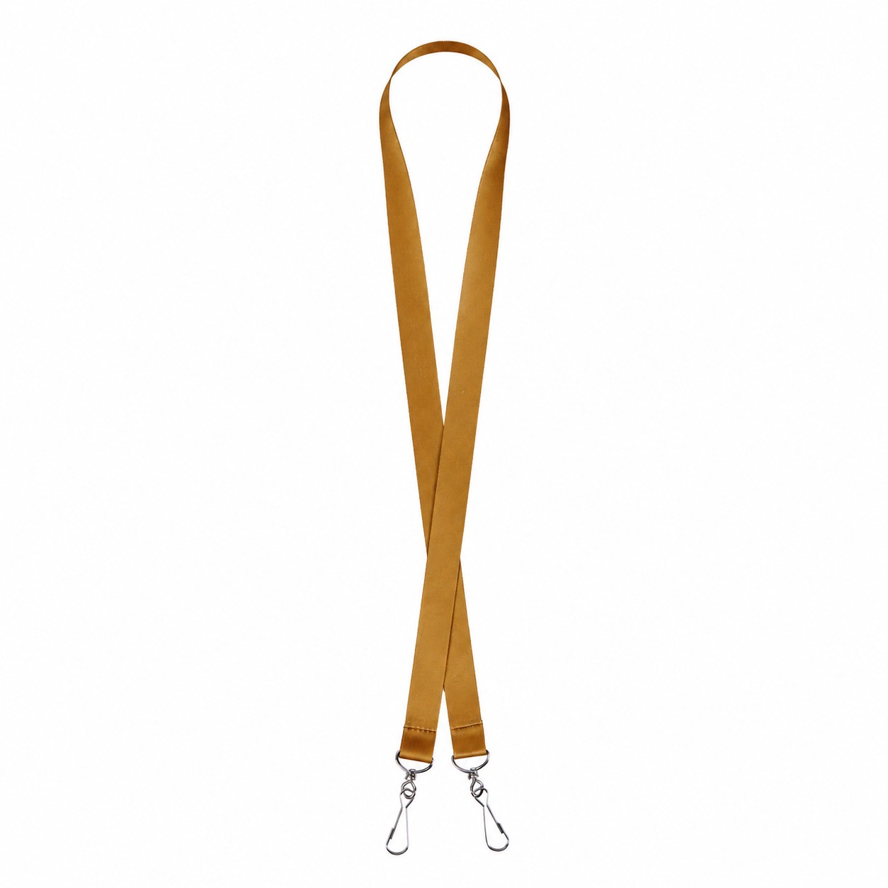 Open End Polyester Lanyard — Bronze Gold