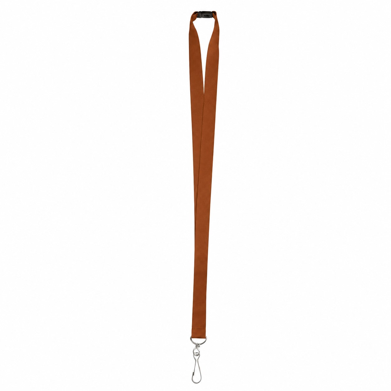 Polyester J Hook Breakaway Lanyard — Copper Brown
