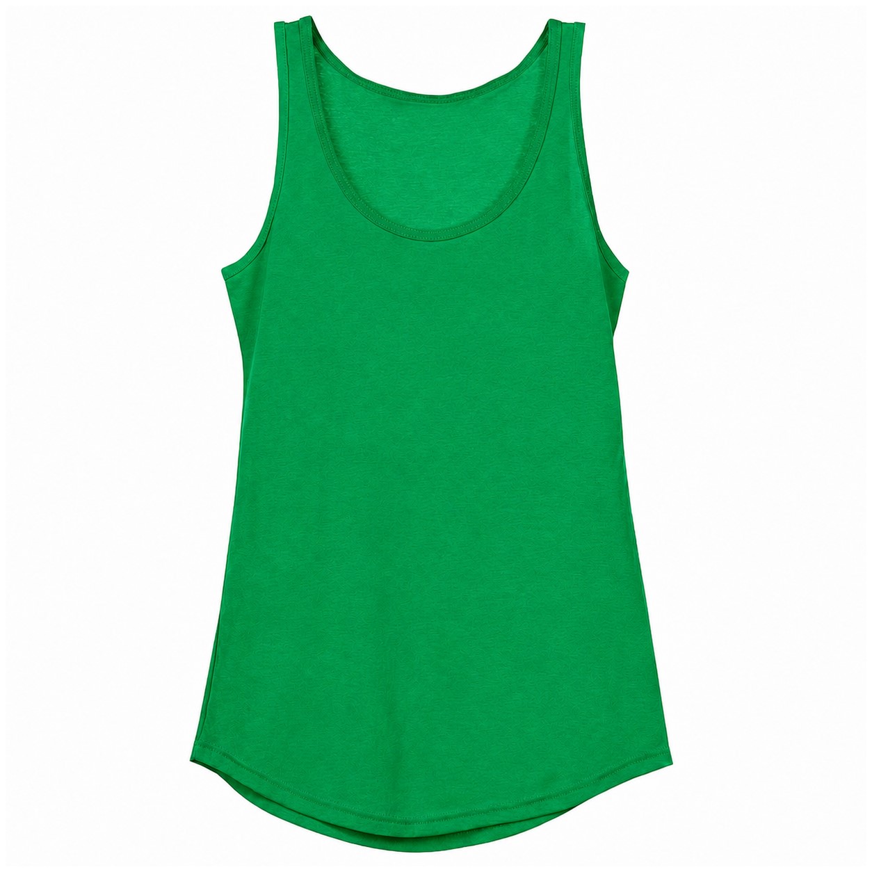 Ladies Cotton Classic Tank Top — Green