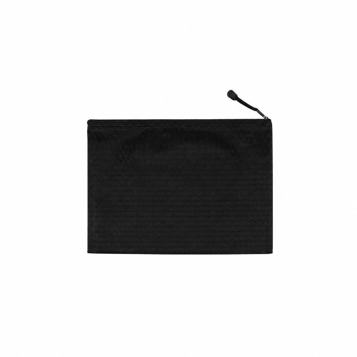 Canvas Zippered Travel Pouch — Black