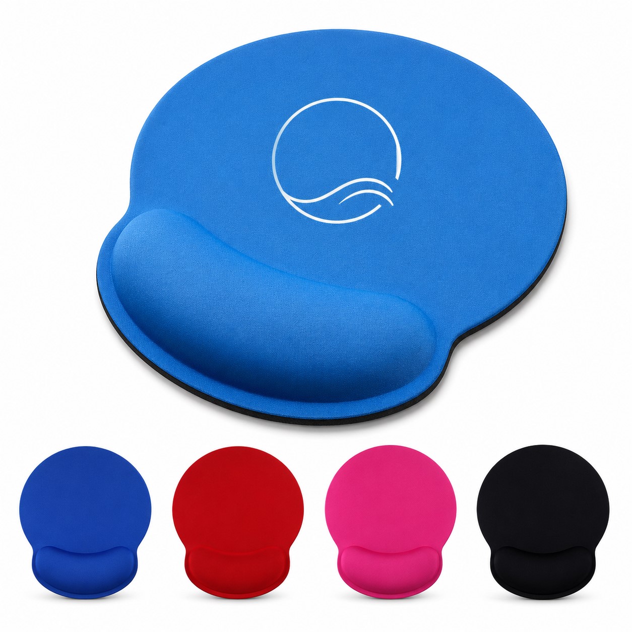 Ergonomic Fabric Mouse Pad With Memory Foam Wrist Rest