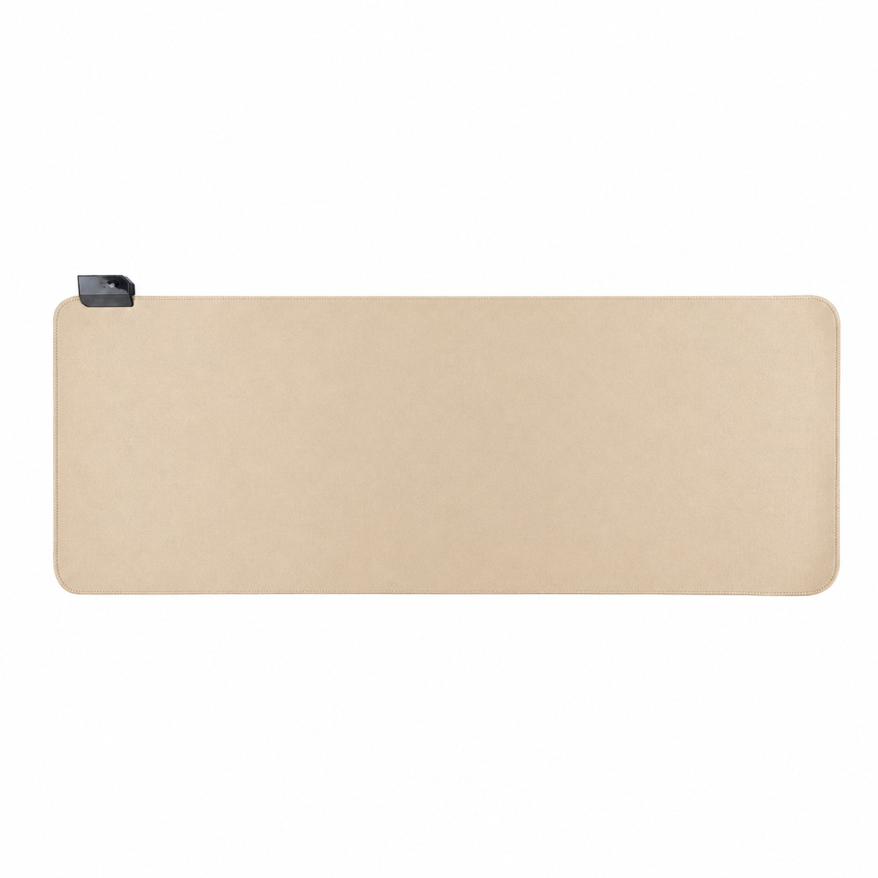 Oversized RGB Gaming Mouse Pad — Natural Beige