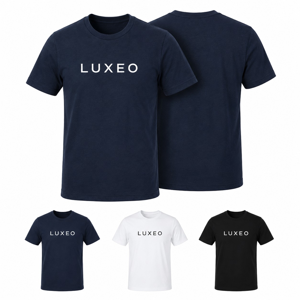 Recycled Polyester-Cotton Crewneck T-Shirt