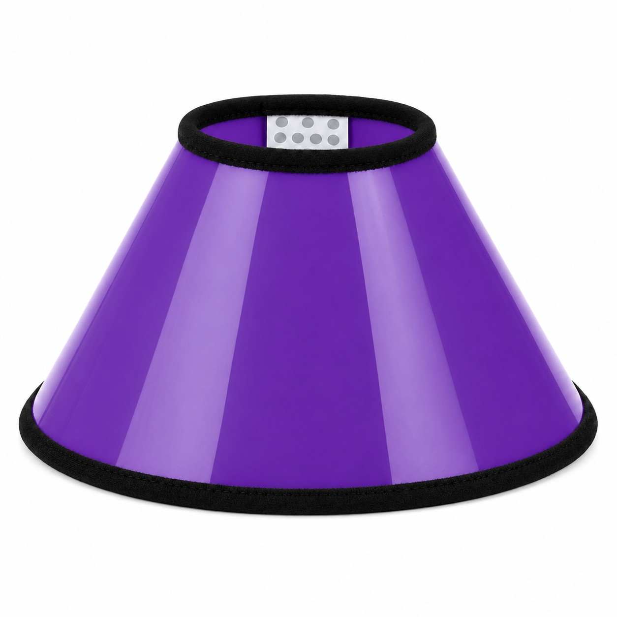 Adjustable PVC Pet Recovery Cone — Purple