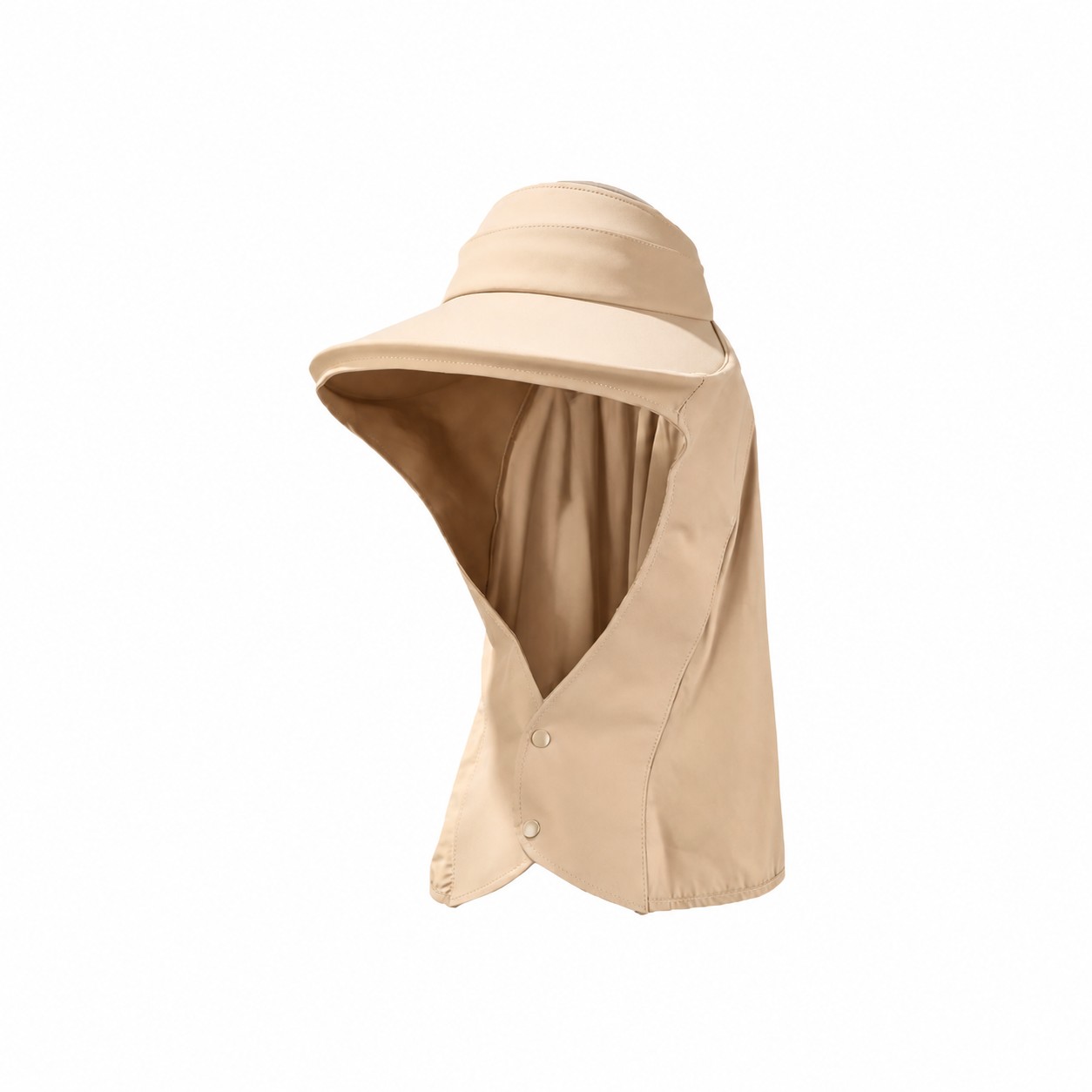 Spandex Drape Cover Sun Visor — Beige