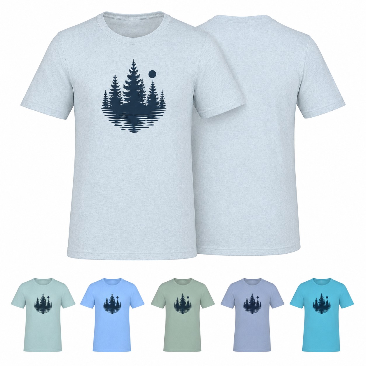 Heather Ringspun Crewneck T Shirt