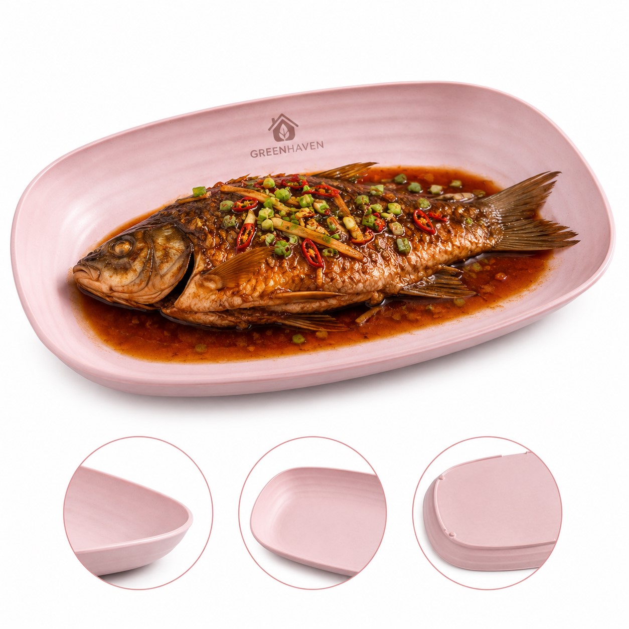 Shallow Oval Polypropylene Serving Bowl