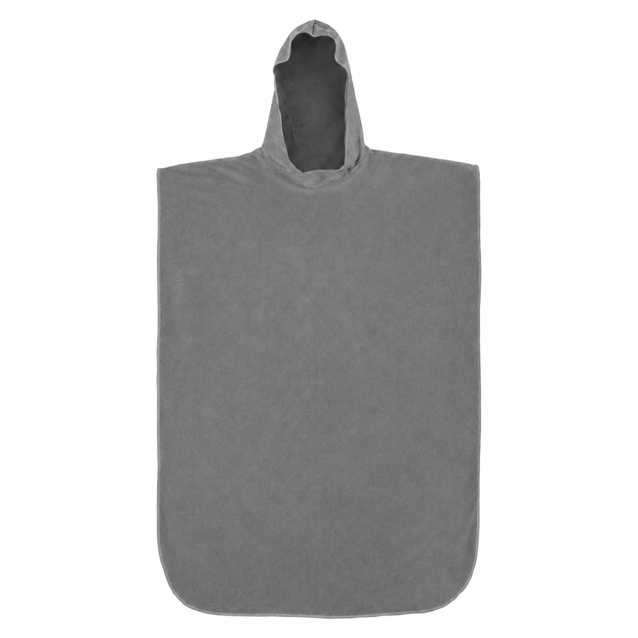 Adult Hooded Towel Poncho — Pewter Gray