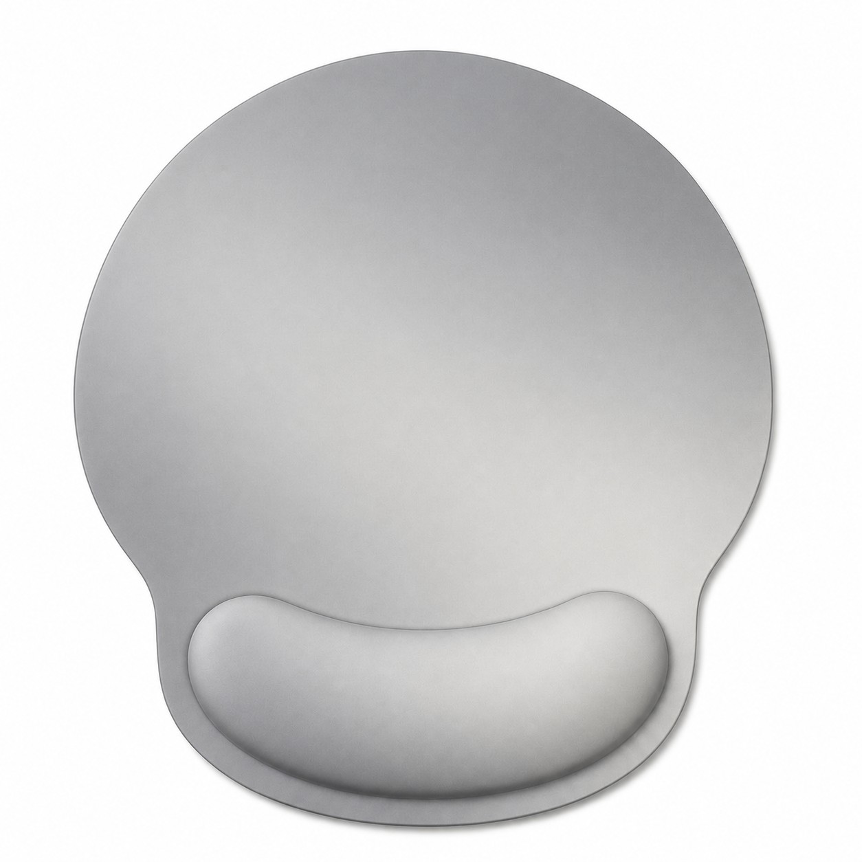 Ergonomic Gel Wrist Rest Mouse Pad — Nickel Silver