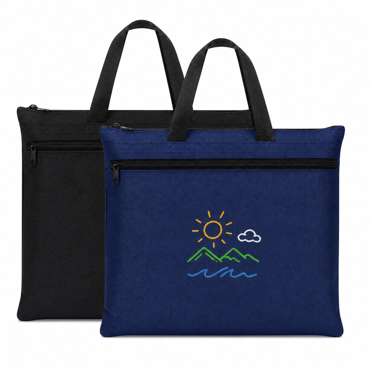 Oxford A4 Two Compartment File Bag