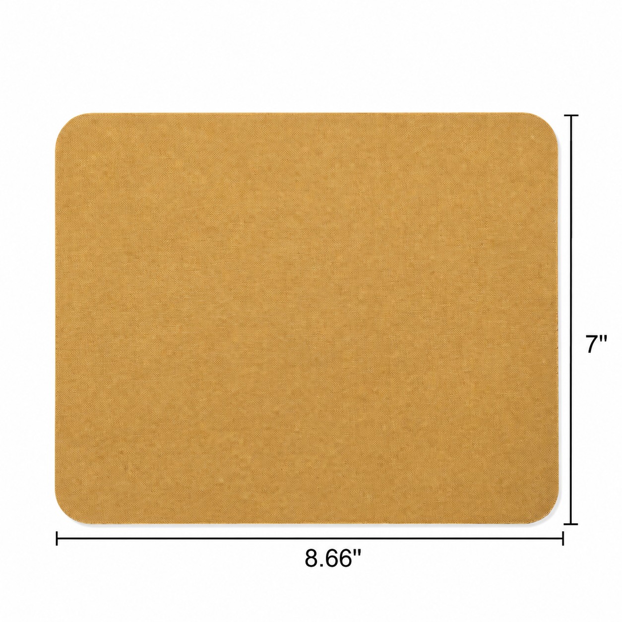 Fabric Mouse Pad With Rubber Foam Base — Bronze Gold