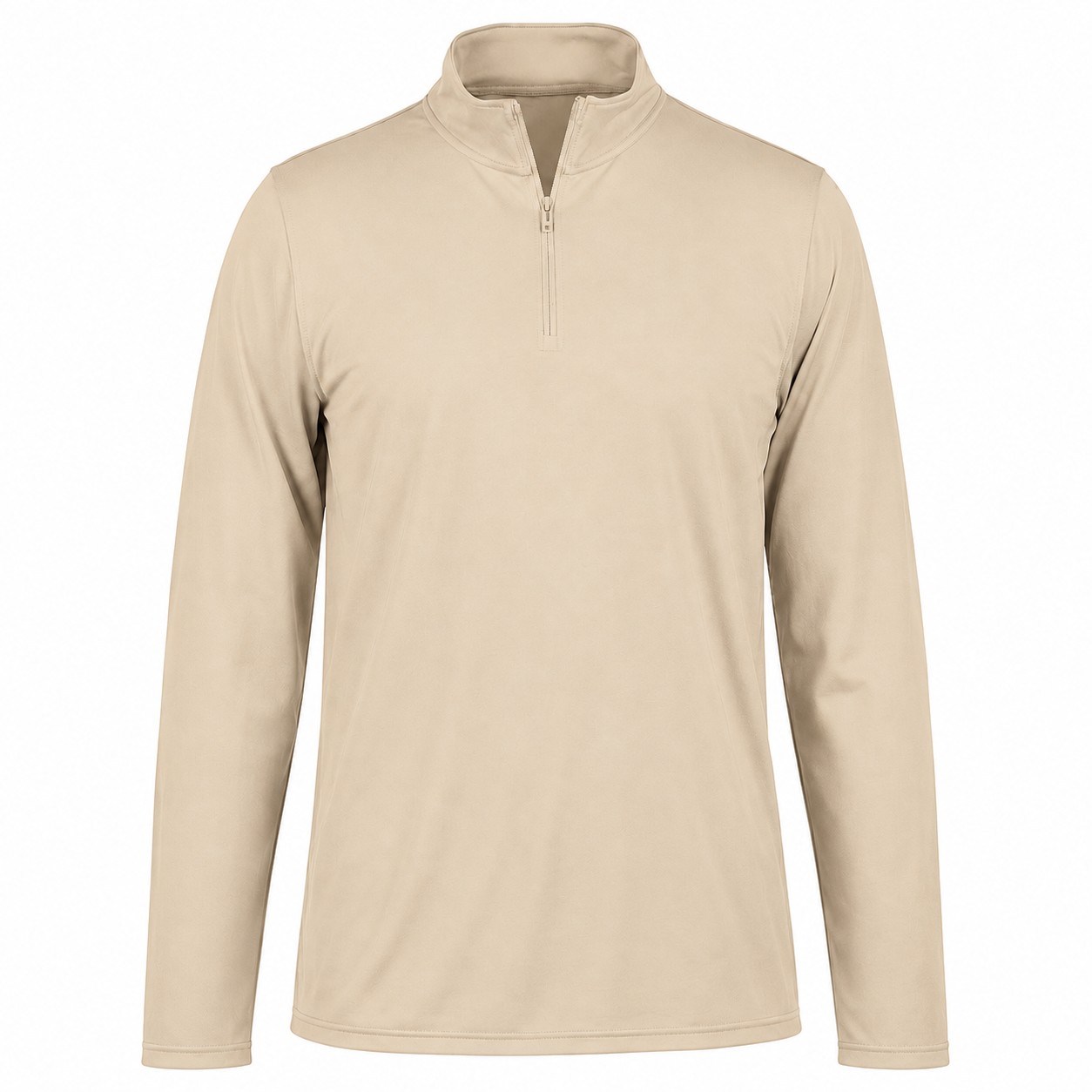 Recycled Polyester Team Pullover — Beige