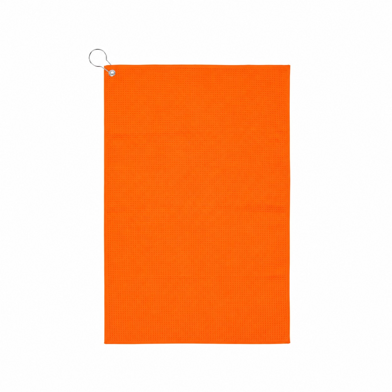 16" Waffle Golf Towel — Orange