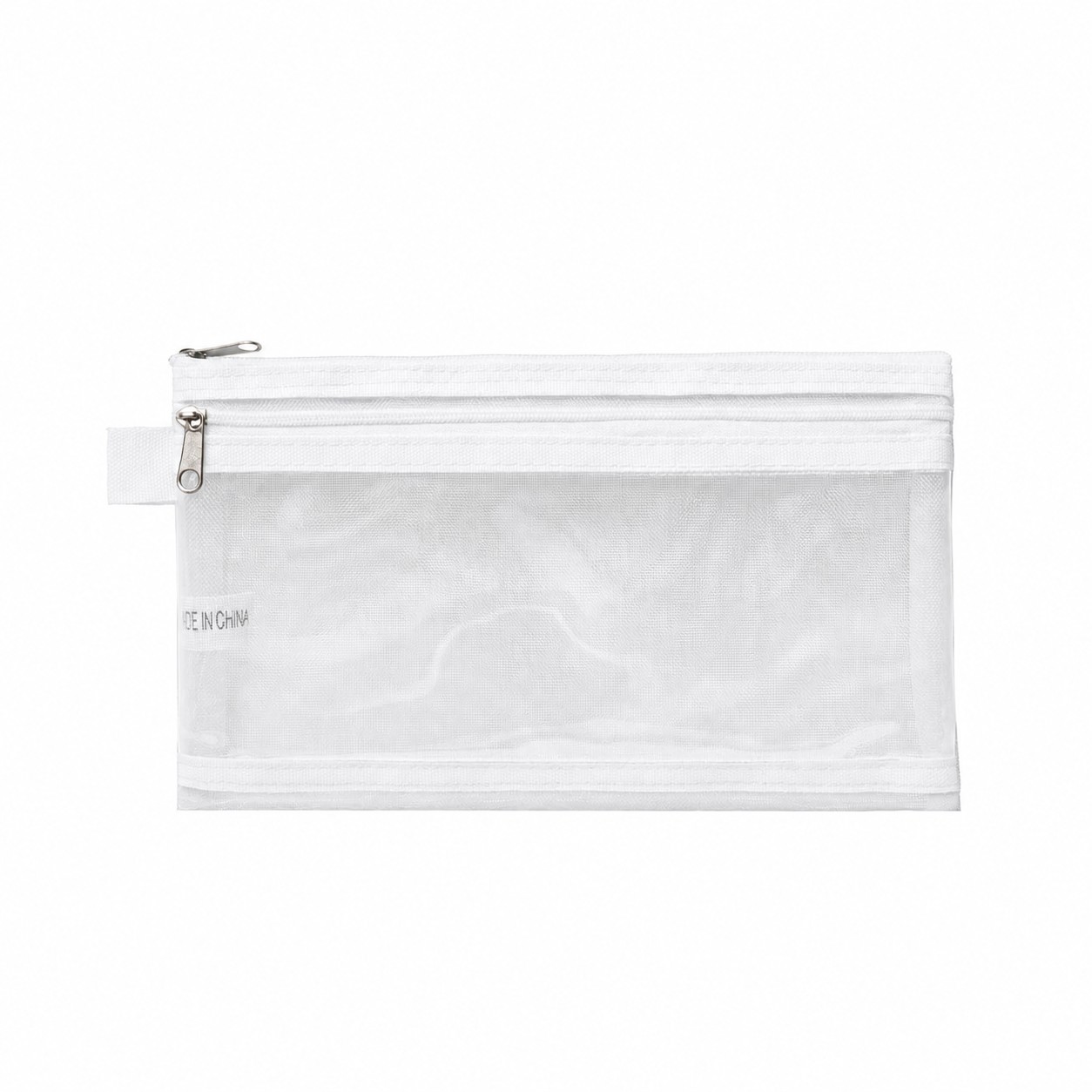Reinforced Corners Travel Pouch — White