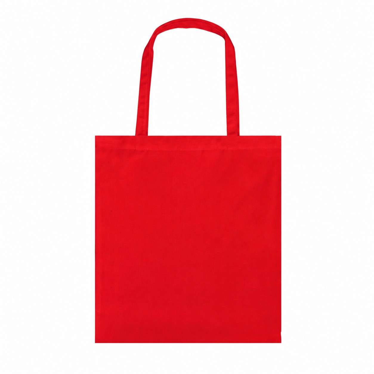 8 Oz Polyester Canvas Tote Bag — Red