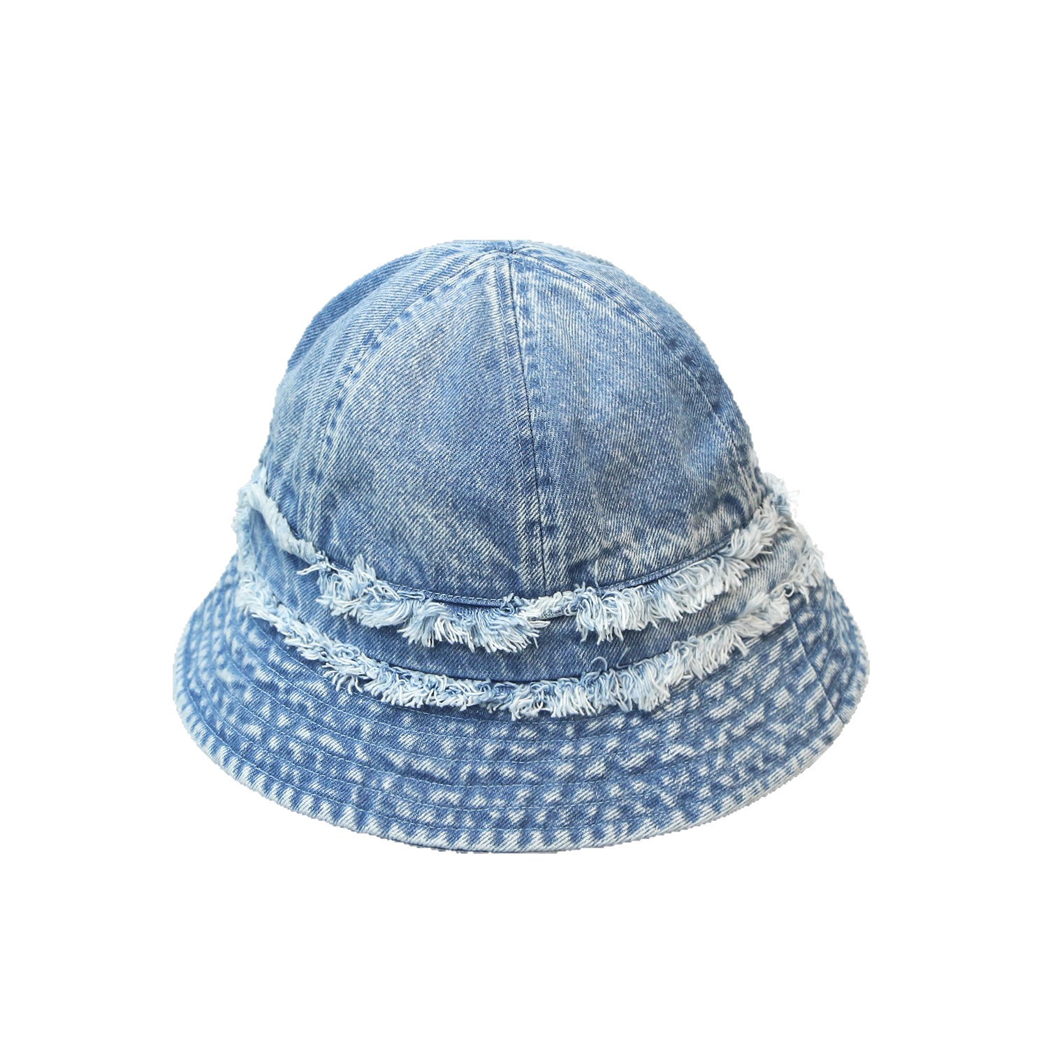 Frayed Denim Bucket Hat — view 2