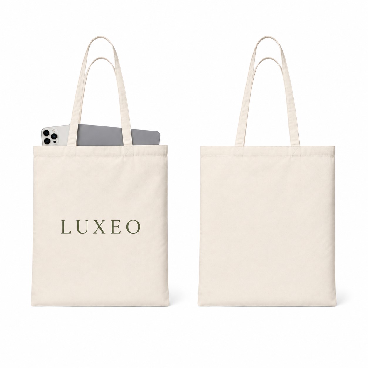 Reusable 10 Oz Cotton Canvas Carry Tote