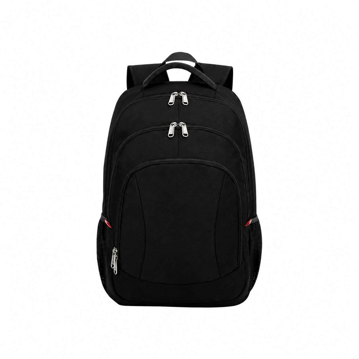 900D Polyester Reinforced Handles Laptop Backpack — Black