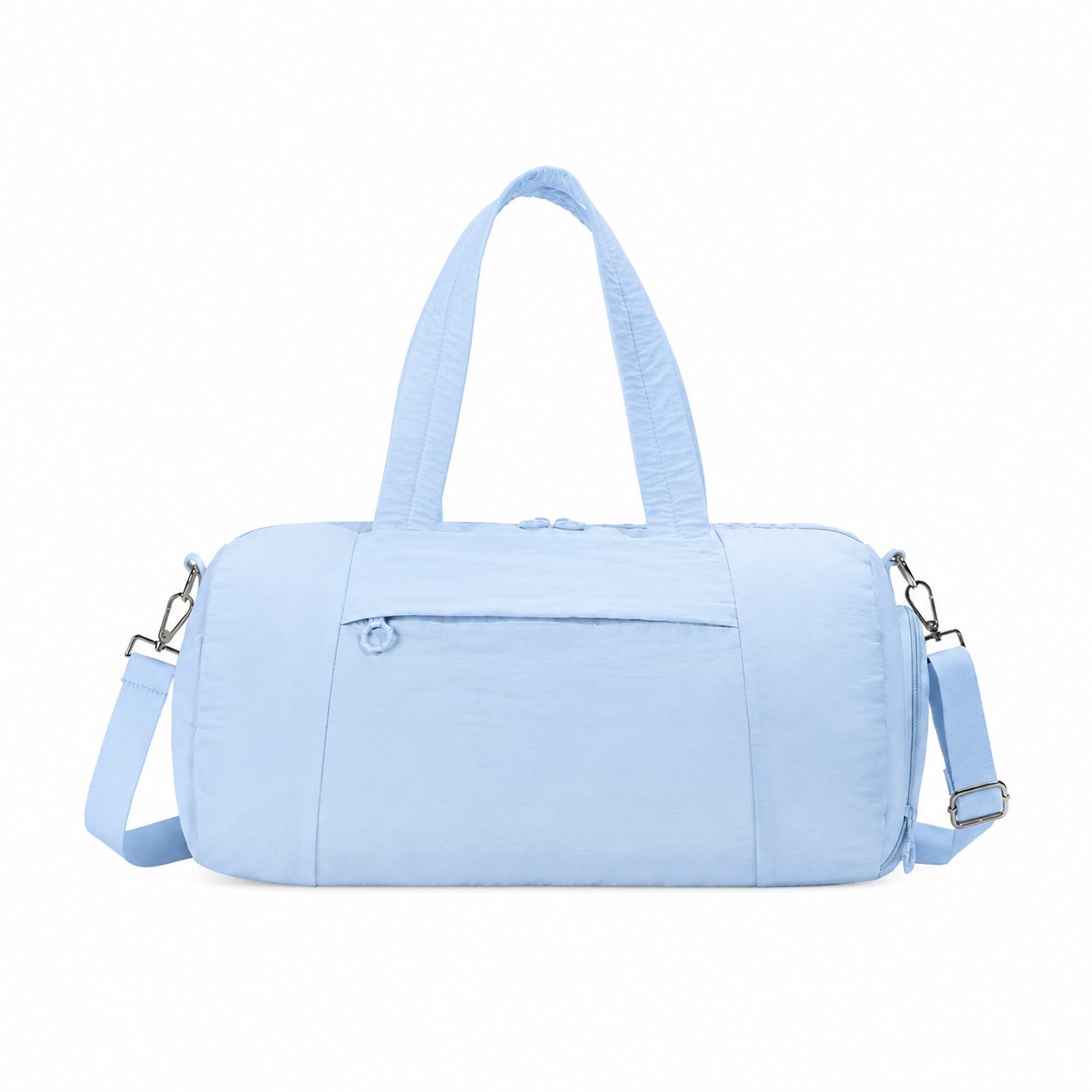 Nylon Shoe Duffel Bag — Light Blue