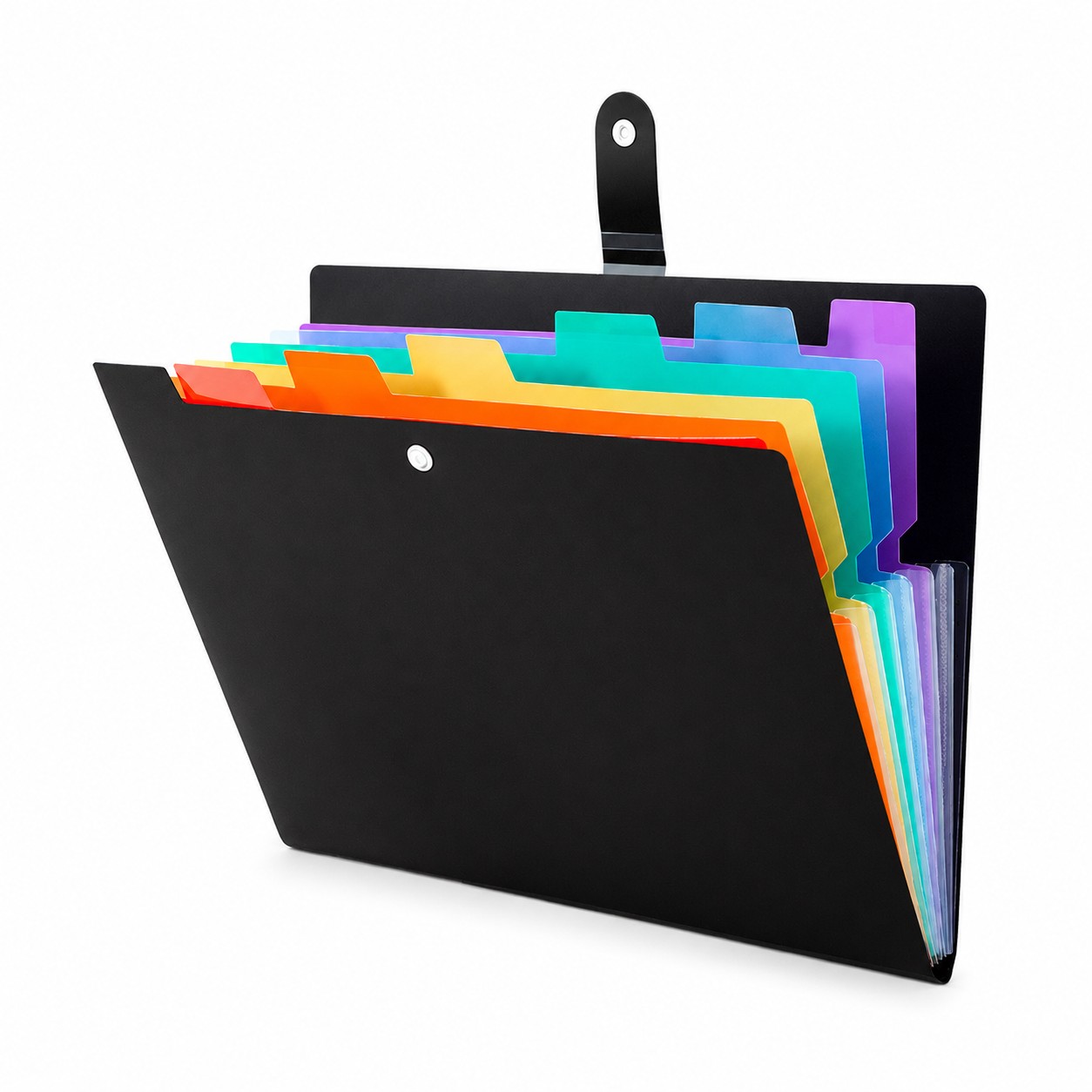 Seven Pocket Plastic File Organizer