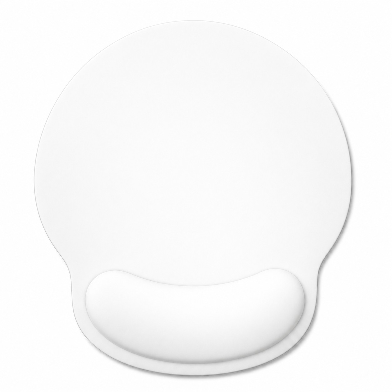 Ergonomic Gel Wrist Rest Mouse Pad — White