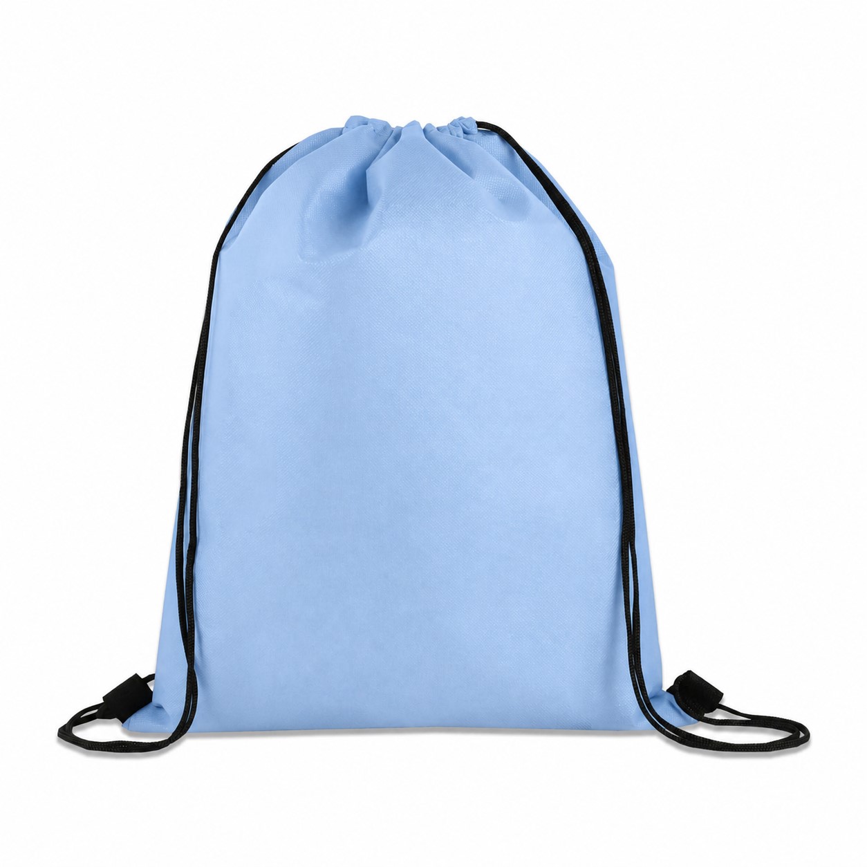 Large Non-Woven Drawstring Cinch Backpack — Light Blue