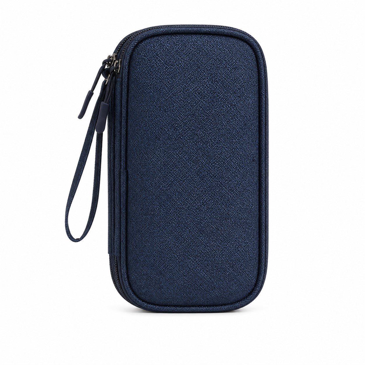 Dual Zipper Fabric Electronics Organizer Bag — view 2